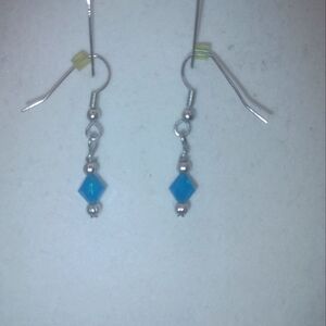 Elegant Blue Dangle Earrings